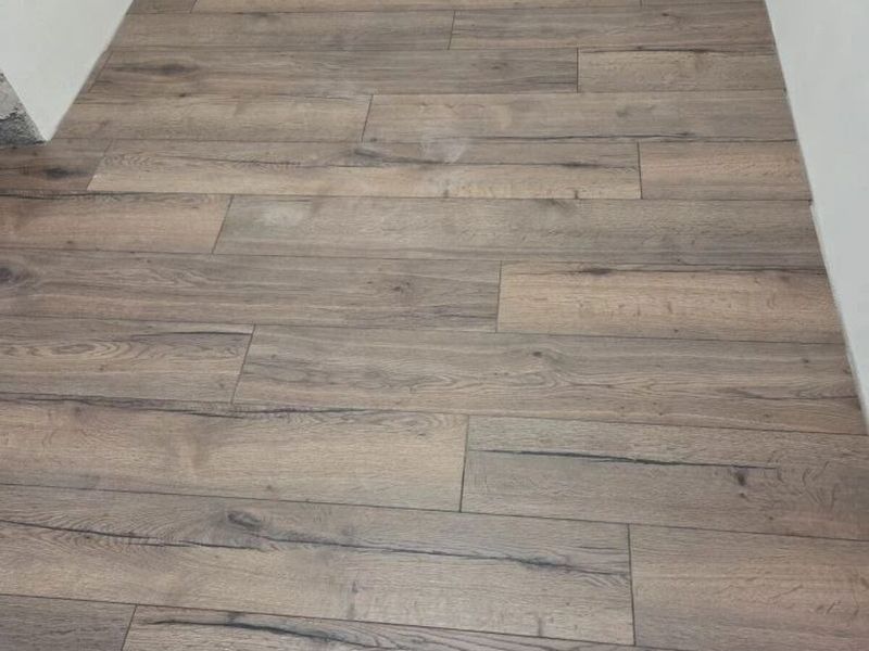 SPC vinyl flooring with a wood-look decor