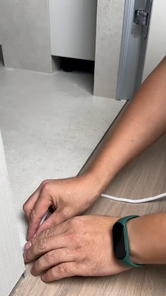 Laying a vinyl floor